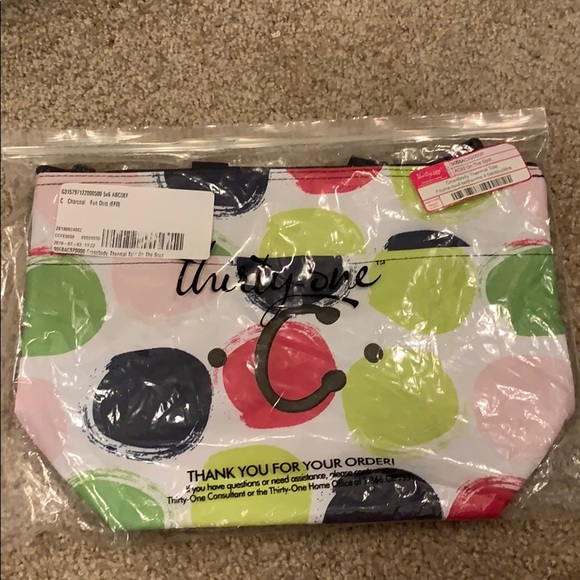 thirty-one Handbags - New Thirty-one Cross Body Tote w/ embroidered C